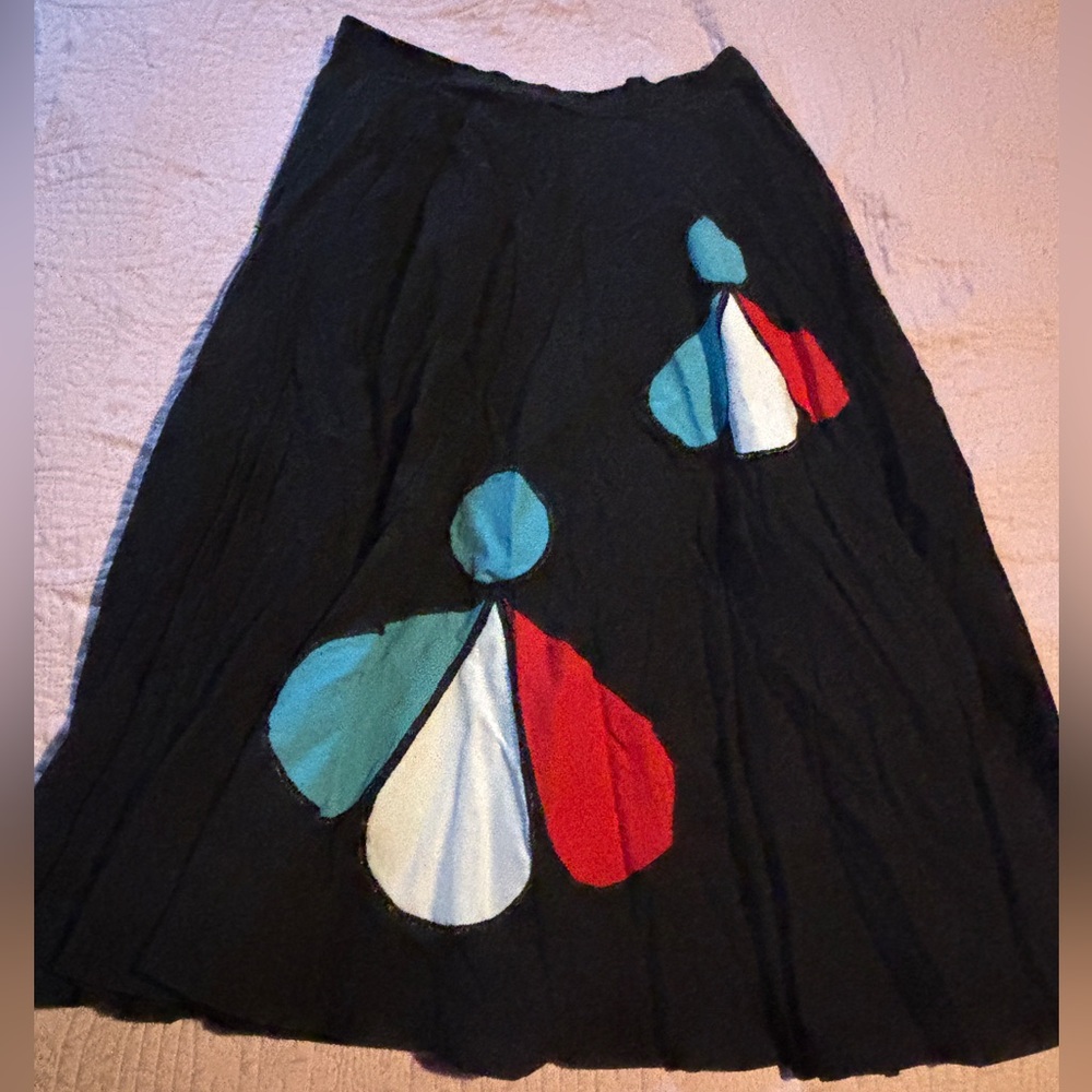 Vintage Colorful Patterned Women's Poodle Skirt